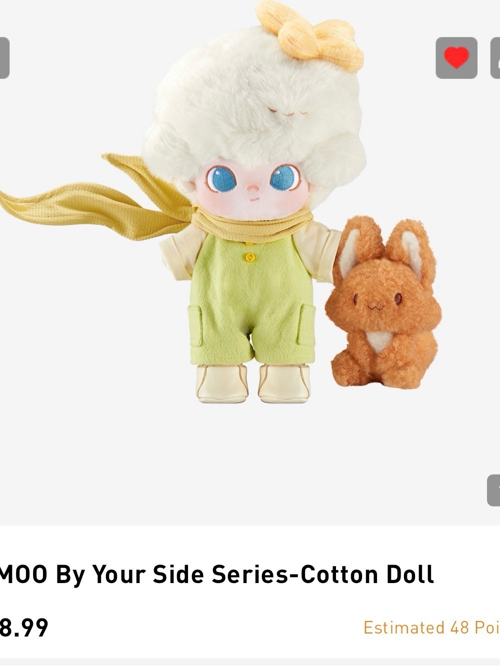 By Your Side Cotton Doll Dimoo (Pop Mart)